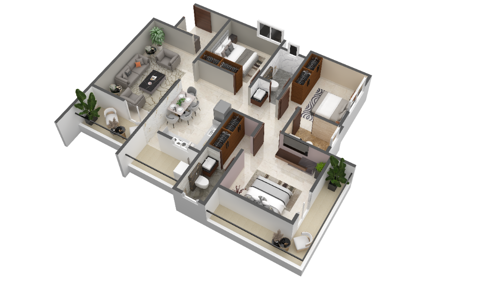 3D Floor Plan 3